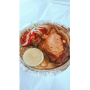 Marmitas: carre - Marmitas (Ingredientes: Arroz, farofa, Feijão, salada)