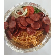 Marmitas: Marmita Calabresa - Marmitas (Ingredientes: Arroz, Farofa salada, Feijão)