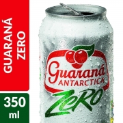 Refrigerante: Guaraná Antarctica Zero Lata 350ml - Refrigerante Guaraná