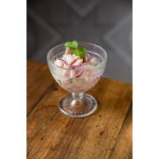Ceviches: Ceviche Atum - Atum Em Cubos Marinado Em Leite de Tigre Da Casa, Finalizado Com Cebola Roxa, Pimenta Dedo De Moça e Azeite De Coentro. Acompanha Crocante De Batata Doce.