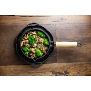 Entradas Quentes: Shimeji C/ Brócolis (250g) - Shimeji e Brócolis Puxados na Manteiga C/ Sakê e Shoyu