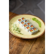Uramakis: Uramaki Salmão C/ Abacate - Salmão e Abacate