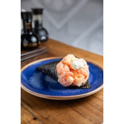 Temakis: Temaki Ebi Fila - Temaki (Ingredientes: Camarão, Cream Cheese)