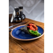 Temakis: Temaki Tomate Seco e Rúcula - Temaki (Ingredientes: Cream Cheese, Rúcula, Tomate Seco)