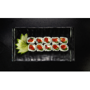 Uramakis: Ura Vegetariano (10 pçs ) - Uramaki (Ingredientes: Cream Cheese, Rúcula, Tomate Seco)