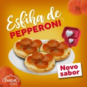 Esfihas Salgadas: Esfiha de Pepperoni - Queijo e pepperoni