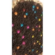 Doces: Chocolate - Pizza Grande (Ingredientes: Chocolate, Confete)