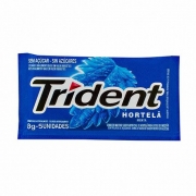 Bala, pirulitos, Chicletes: Trident Azul)