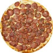 Tradicionais: Calabresa - Pizza Grande (Ingredientes: Calabresa, Molho de tomate, Mussarela, Orégano)