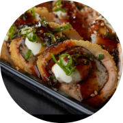 Porção: Hot Roll Premium 14 unidades - Porções (Ingredientes: Cebolinha, Cream Cheese, Gergelim, Tarê)