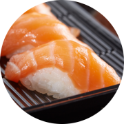 Porção: Niguiri Cru 10 Unidades - Porções (Ingredientes: Cebolinha, Gergelim)