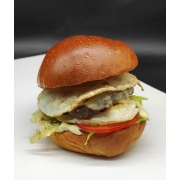 HAMBURGUER ARTESANAL: X-EGG - HAMBURGUER ARTESANAL (Ingredientes: ALFACE, CARNE ARTESANAL 150g, MOLHO ESPECIAL, MUSSARELA, OVO, TOMATE)