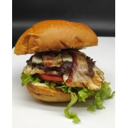 HAMBURGUER ARTESANAL: X-TUDO - HAMBURGUER ARTESANAL (Ingredientes: ALFACE, BACON CUBOS, CARNE ARTESANAL 150g, MOLHO ESPECIAL, MUSSARELA, OVO, TOMATE)
