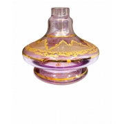 VASO ALADIM MD: VASO ALADIM MD - ROSA COM DOURADO - ATACADO 3 UNIDADES R$ 39,99 CADA