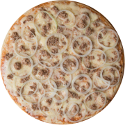 Tradicionais: Atum - Pizza Família (Ingredientes: Atum Especial, Cebola, Molho, Mussarela, Orégano)