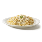 Espaguetes: Molho Branco C/ Brócolis - Espaguete (Ingredientes: Molho Branco, Brócolis, Queijo Minas, Espaguete)