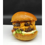 HAMBURGUER ARTESANAL: DUPLO CHEDDAR - HAMBURGUER ARTESANAL (Ingredientes: ALFACE, CARNE EM DOBRO, CREME CHEDDAR EM DOBRO, MOLHO ESPECIAL, TOMATE)