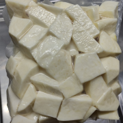 Processados: Inhame Picado a vácuo 500g - R$15,99 Kg