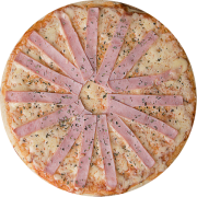 Tradicionais: Presunto - Pizza Família (Ingredientes: Molho, Mussarela, Orégano, Presunto)