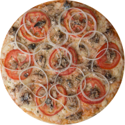 Tradicionais: Sardinha - Pizza Família (Ingredientes: Molho, Mussarela, Orégano, Sardinha, Tomate)