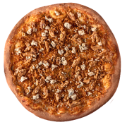Gourmet: 3 Marias - Pizza Pequena (Ingredientes: Catupiry, Gorgonzola, Mussarela, Orégano, Palmito, Tomate Seco)