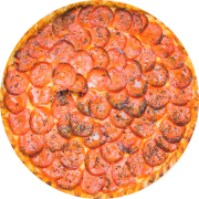 Tradicionais: Pepperoni - Pizza Grande (Ingredientes: Molho de tomate, Mussarela, Orégano, Pepperoni)