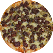 Tradicionais: Coração - Pizza Grande (Ingredientes: Coração de Frango, Molho de tomate, Mussarela, Orégano)