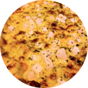 Tradicionais: Palmito Catupiry - Pizza Grande (Ingredientes: Catupiry, Molho de tomate, Mussarela, Orégano, Palmito)