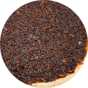 Doces: Brigadeiro - Pizza Grande (Ingredientes: Chocolate Granulado, Chocolate Preto)