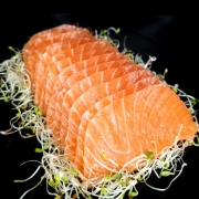 Sashimi: Salmão 08 Peças - Sashimi Normal (Ingredientes: Salmão)