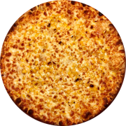 Tradizionale: 04- Milho - Pizza Grande (Ingredientes: Azeitona, Milho, Molho de Tomate, Mussarela, Orégano)