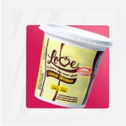 Pote Love 400ml: Pote Love | Napolitano 400ml - Pote de Sorvete