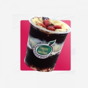 Copos Recheados: Na Moral Turbo 300ml - Copo 300ml (Ingredientes: Açaí, Amendoim Granulado, Banana, Ganache, Granola, Leite Condensado, Leite em Pó, Morango)
