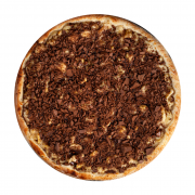 Doces: Banana C/ Chocolate - Pizza Grande (Ingredientes: Banana, Chocolate, Mussarela)
