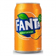 Refrigerantes: Fanta Laranja Lata)