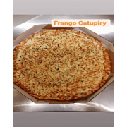 FRANGO: 21 - Frango Catupiry - Pizza Grande (Ingredientes: Azeitonas, Catupiry, Frango Desfiado, Milho, Molho, Mussarela, Orégano)