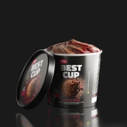 Best Cup: Best Cup Floresta Negra 750ml - Sabor chocolate mesclado com calda de cereja