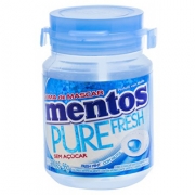 Bala, pirulitos, Chicletes: Mentos Fresh Mint 56g)