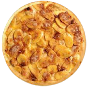 Doces: Banana Com Canela - Pizza Média (Ingredientes: Açúcar, Banana, Canela, Muçarela)