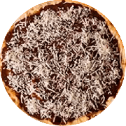 Doces: Prestígio - Pizza Média (Ingredientes: Chocolate Preto, coco)