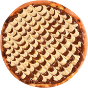 Doces: Mix - Pizza Média (Ingredientes: Chocolate Branco, Chocolate Preto)