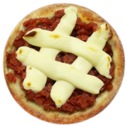 Esfihas de SAL: Esfiha de Calabresa c/ Requeijão - Esfihas Artesanais, Delícias Árabes (Ingredientes: Calabresa, Requeijão)