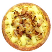 Esfihas de SAL: Esfiha de Frango c/ Bacon - Esfihas Artesanais, Delícias Árabes (Ingredientes: Bacon, Catupiry, Frango)