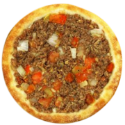 Esfihas de SAL: Esfiha de Carne - Esfihas Artesanais, Delícias Árabes (Ingredientes: Carne Moída, Mix Tomate, Pimentão e Cebola)