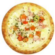 Esfihas de SAL: Esfiha Napolitana - Esfihas Artesanais, Delícias Árabes (Ingredientes: Azeitona, Cebola, Muçarela, Presunto, Tomate)