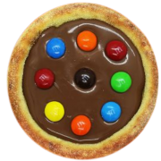 Esfihas DOCE: Esfiha de Confete - Esfihas Artesanais, Delícias Árabes (Ingredientes: Chocolate, Confete)