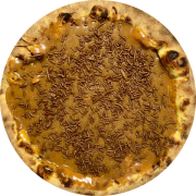 Pizzas Doces: 35 - Churros - Grande (Ingredientes: Canela Salpicada, Chocolate Granulado, Doce de Leite Mineiro Aviação)