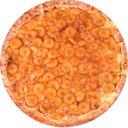 Pizzas Doces: Banana com Canela - Pizza Família (Ingredientes: Banana, Canela, Leite Condensado)