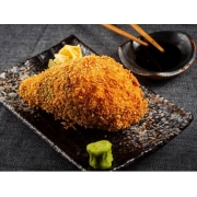 Temaki: Grelhado hot - Com salmão grelado, cream cheese, arroz, cebolinha e teryaki (todo empanado)