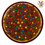 Doces: Broto Confete - Pizza Broto (Ingredientes: Chocolate ao Leite, Confete, Massa Artesanal, Muçarela)